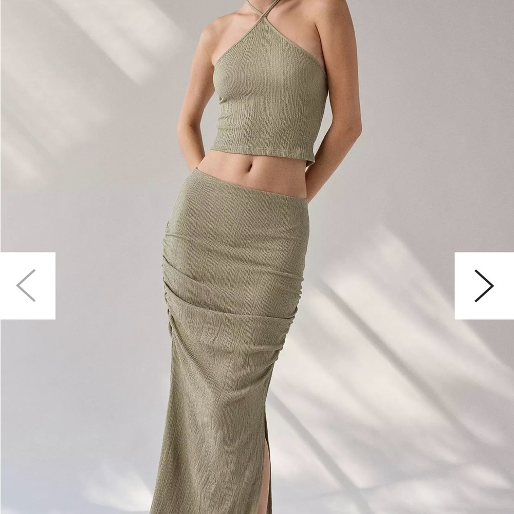 Urban Outfitters Cream Skirt Set